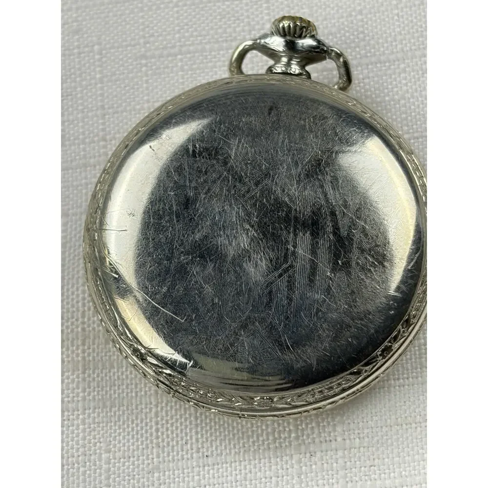 Elgin 303 12s 7 Jewel Open Face Pocket Watch 1928 Model